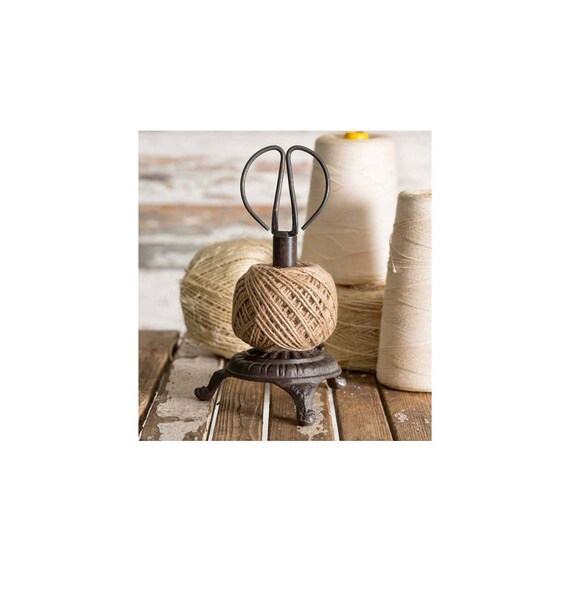 Twine and Scissor HolderCast IronTwine and Scissor Etsy