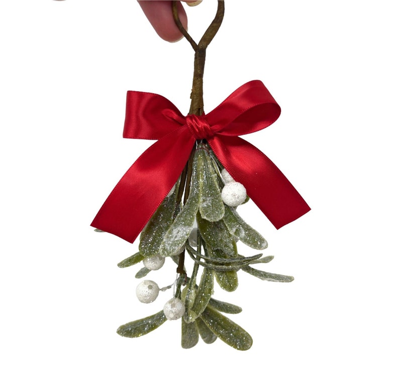 Mistletoe, Hanging Mistletoe, Artificial Mistletoe, Christmas Mistletoe Ornament, Christmas Decorations for the Home image 1