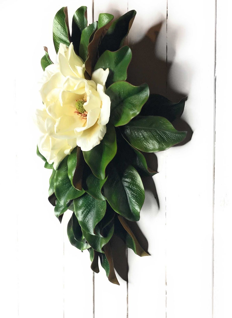 Magnolia Swag Wreath for Front Door or Wallfloral Etsy