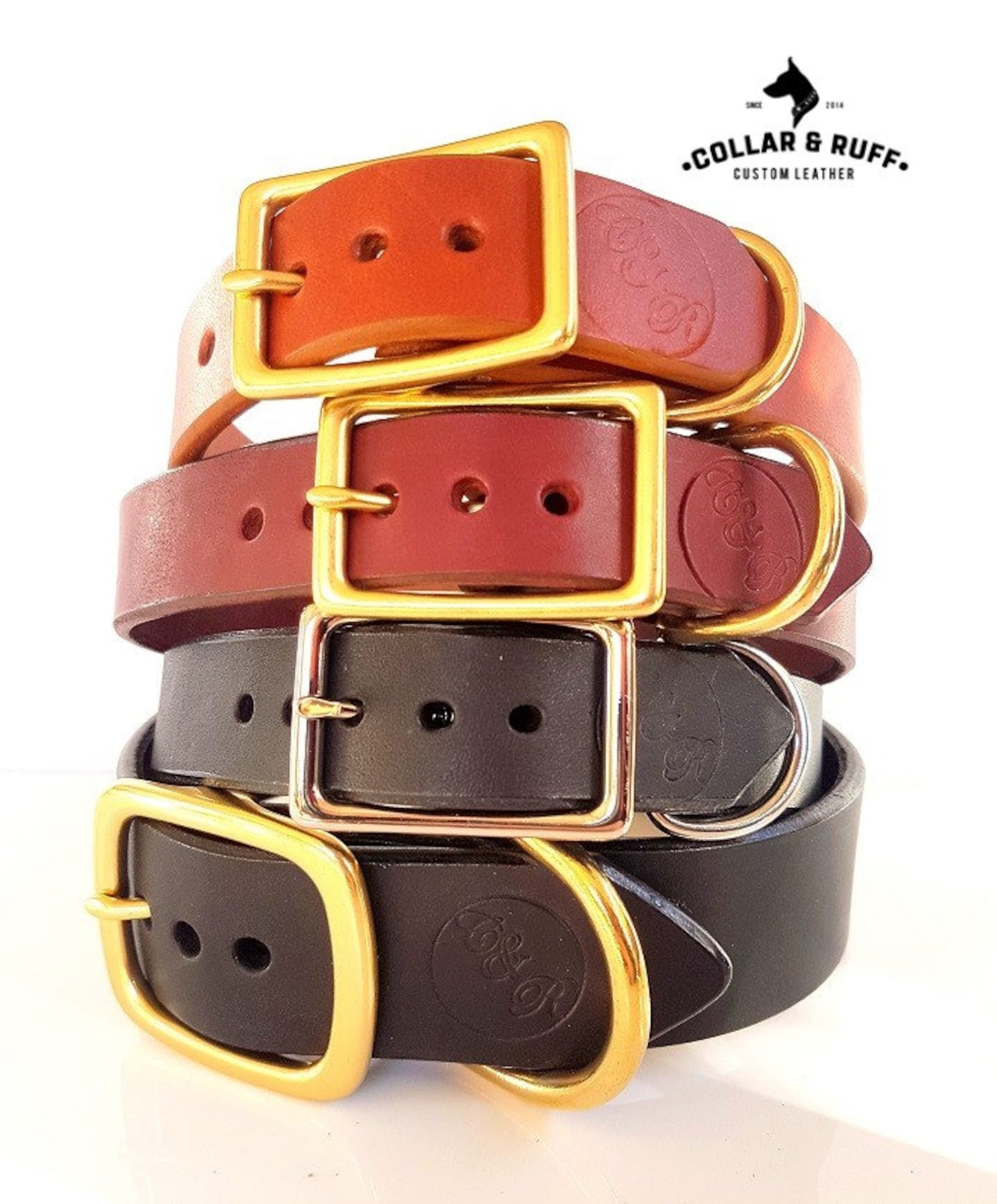 Leather dog collar