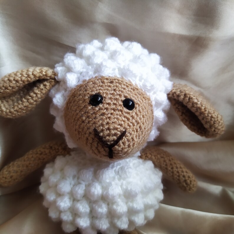 Stuffed Baby Lamb Toy Gift for a Baby Crochet Sheep Toy Etsy