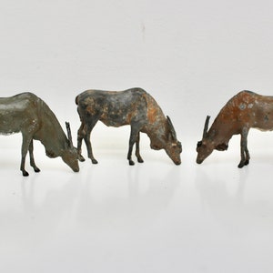 3 Britains Antelope Toy Lead Zoo Animals,  1930&#39;s or 40&#39;s Model