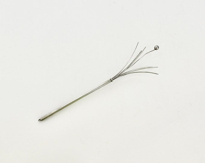 1941 Silver Swizzle Stick Retractable Champagne Stirrer Etsy UK