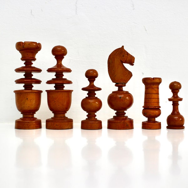 Regence Pattern Chess Set, French Style Chess Pieces,