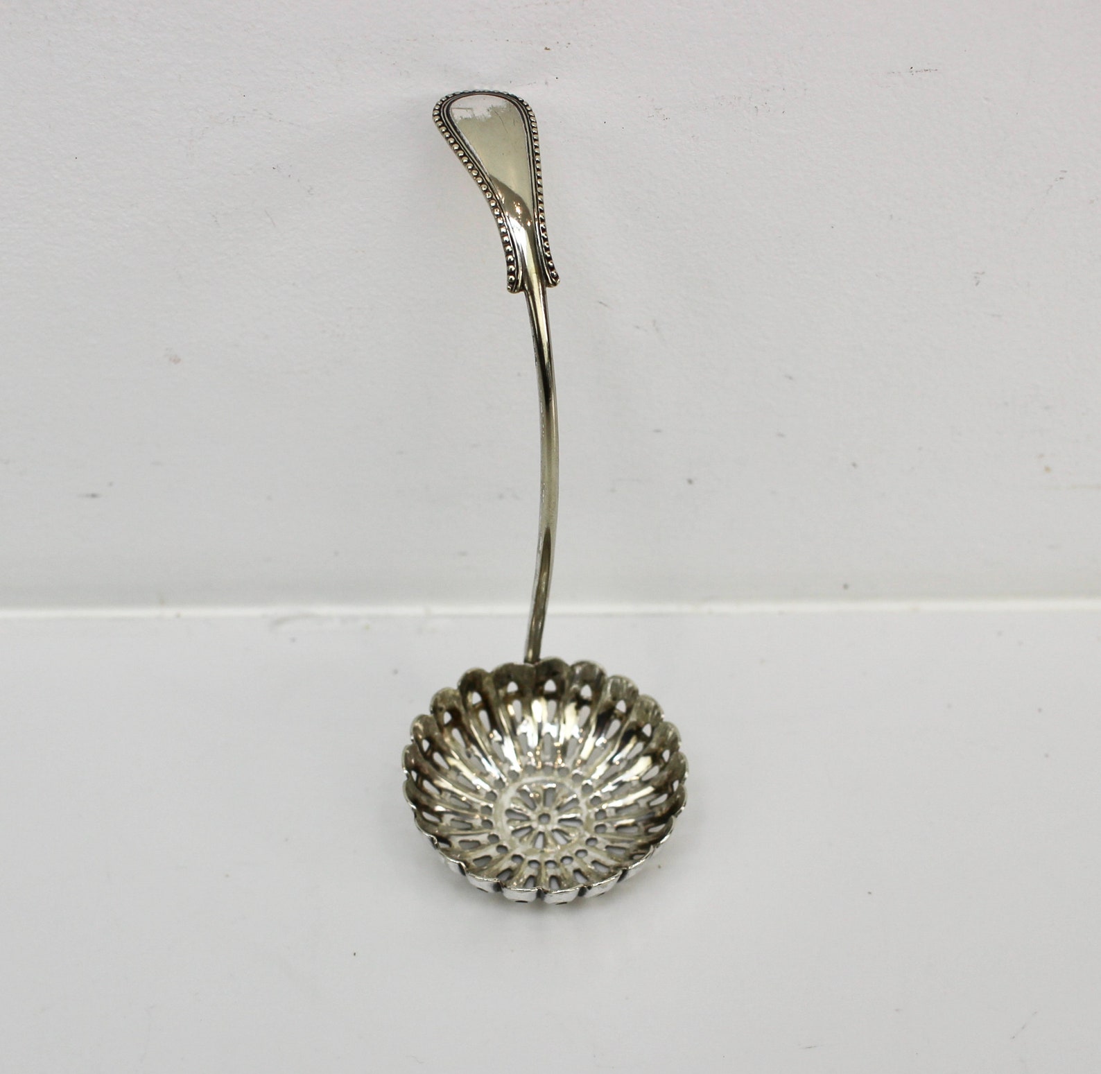 Antique Sugar Sifter Spoon Silver Plated Etsy