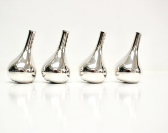 Set of Four Teardrop Danish Candle Holders, Jens Quistgaard for Dansk