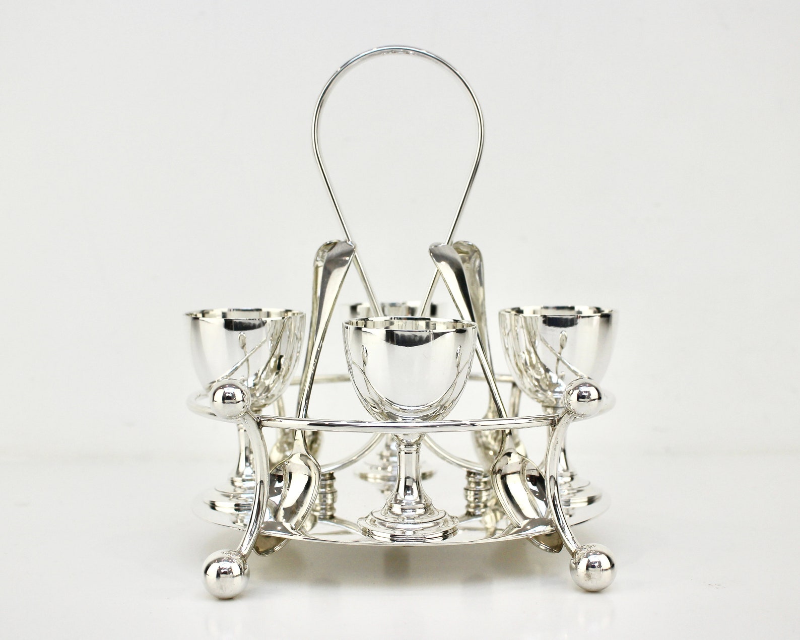 Antique English Egg Cruet Lovely Cruet for Four Etsy