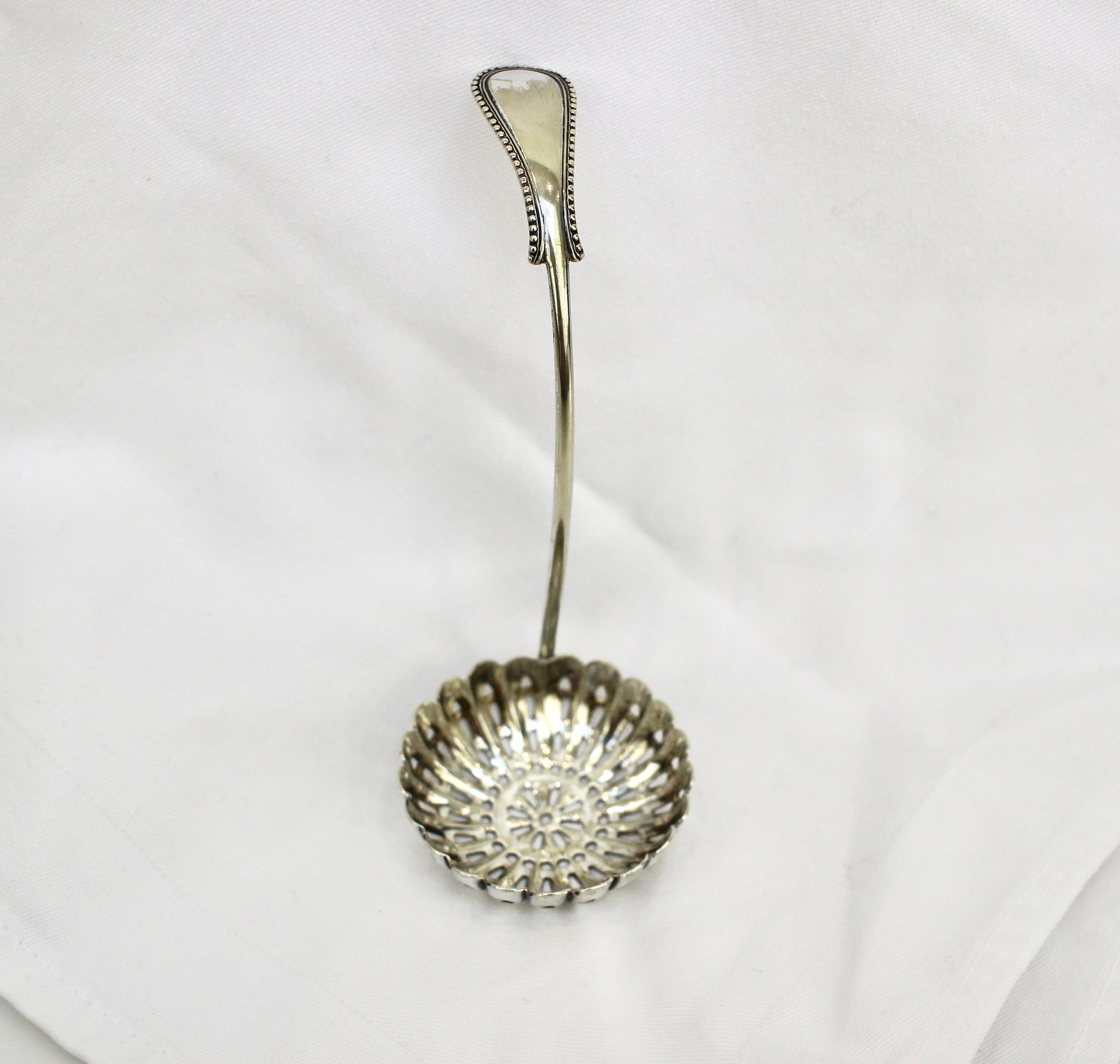 Antique Sugar Sifter Spoon Silver Plated Etsy