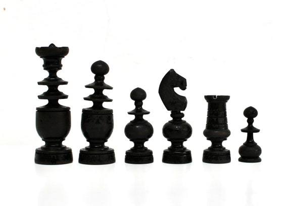 Regence Pattern Chess Set French Style Chess Pieces 
