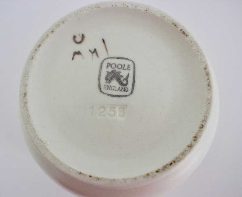 Poole Pottery Sugar Pot Signed KW Dolphin Poole Backstamp Etsy Denmark