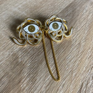 Aizawa Shouta Gold Enamel Collar Pins