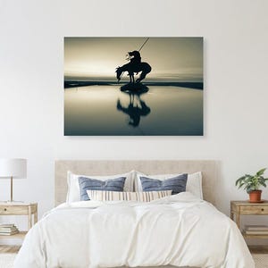 End of The Trail Statue Sepia Print - Ridgedale Missouri Art