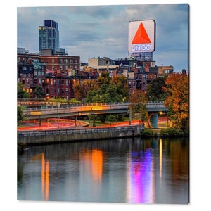 Boston Citgo Sign Art Print: Charles River, Fenway, Fall Decor