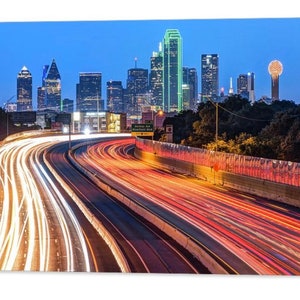 Dallas Skyline Art Print: Dawn Cityscape, Texas Home Decor