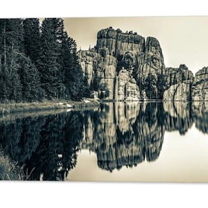 Sylvan Lake Sepia Print: Black Hills Panorama, South Dakota