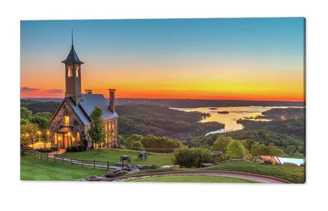 Table Rock Lake, Chapel of the Ozarks, Top of the Rock Panorama, Sunset