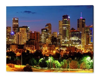 Denver Skyline Print: Colorado Cityscape Wall Art