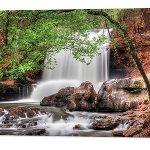 Bella Vista Arkansas, Tanyard Creek Falls, Spring, Nature Wall Art, Ozark Mountains, Landscape, Beautiful Waterfalls, Cascades