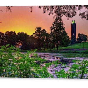 Kansas Campanile Sunrise Art: Lawrence University Photography