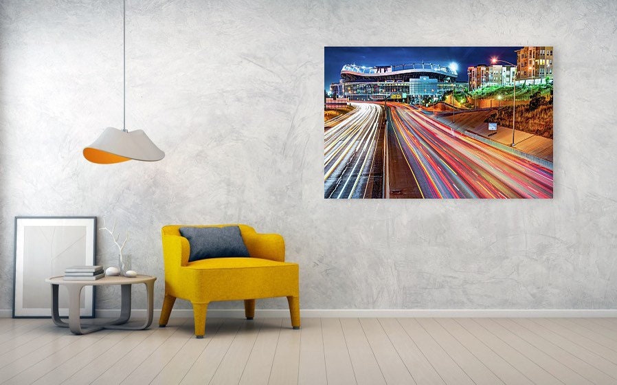 Denver Stadium Mile High Stadium Denver Colorado Wall Art | Etsy