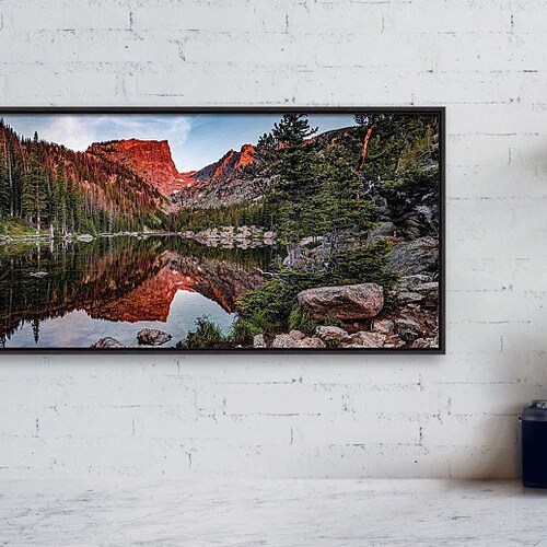 Colorado Prints, Dream Lake Panoramic, Mountain shops Landscape, Estes Park, Mountain Peaks, Ansel Adams Style, Nature Panorama, Hallett Peak