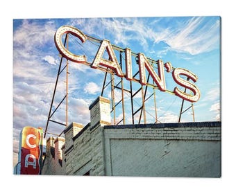 Cains Ballroom Tulsa Print: Vintage Music Hall Sign, Oklahoma Landmark