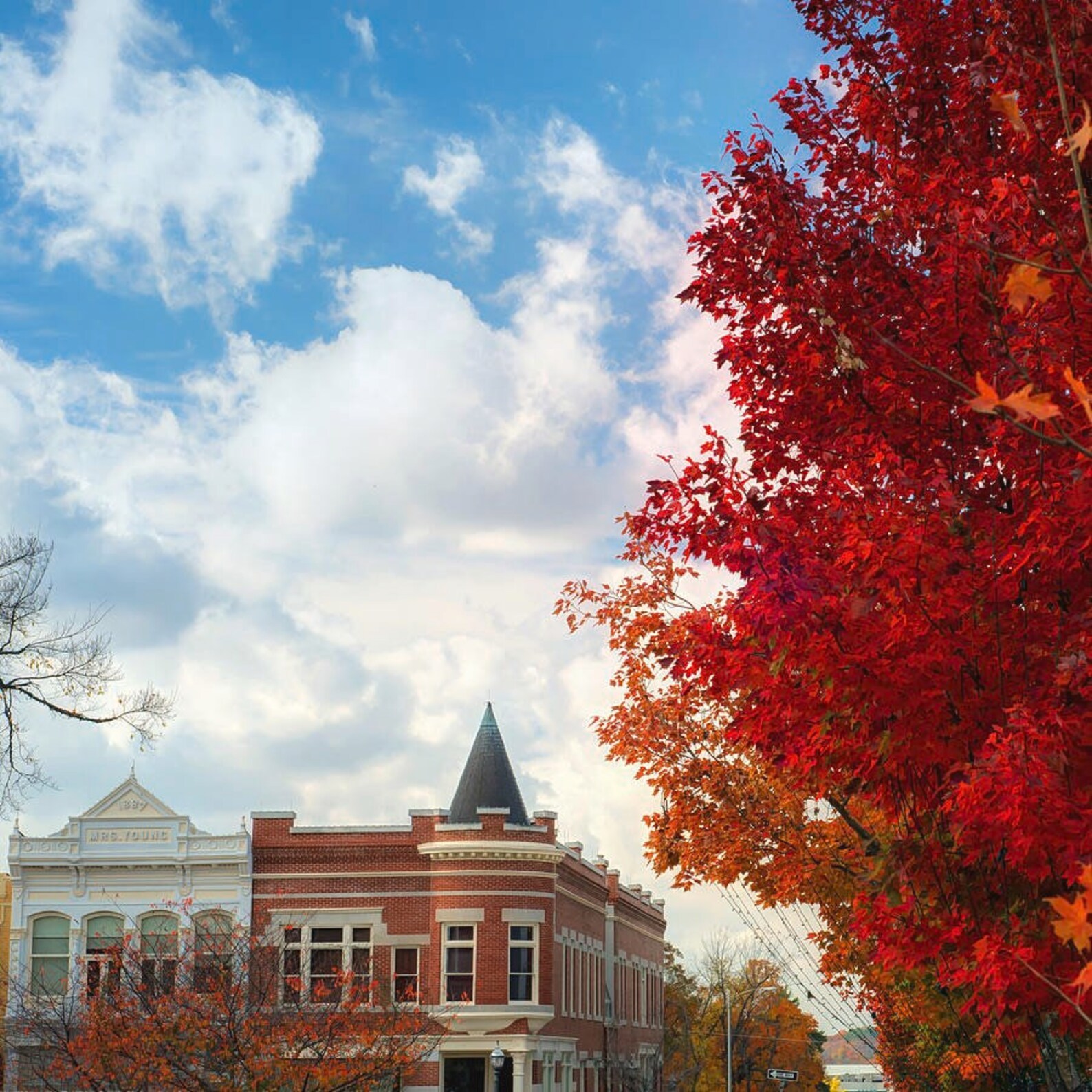 Fayetteville Arkansas Skyline Wall Art Print Downtown Etsy UK