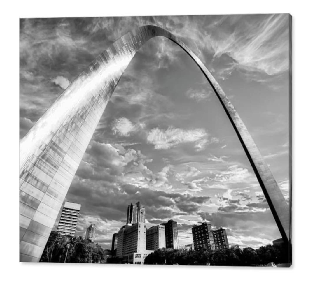 Vintage Saint Louis Missouri Acrylic Keychain, Skyline Gateway Arch  Riverboat