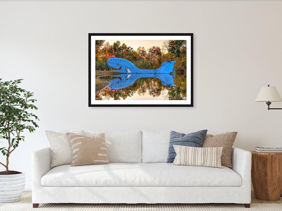Route 66 Blue Whale Art Print: Catoosa Oklahoma Landmark - Etsy