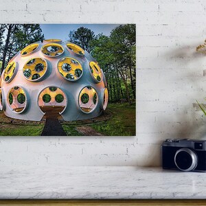 The Flys Eye Dome, Northwest Arkansas, Crystal Bridges Museum, Art Sculpture, Giant Golf Ball, Architectural, Bentonville Contemporary Art image 3