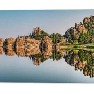 Sylvan Lake Panoramic Print, South Dakota Wall Decor, Custer State Park, Black Hills, Mountain, Rustic, Lodge, Needles Highway Panorama