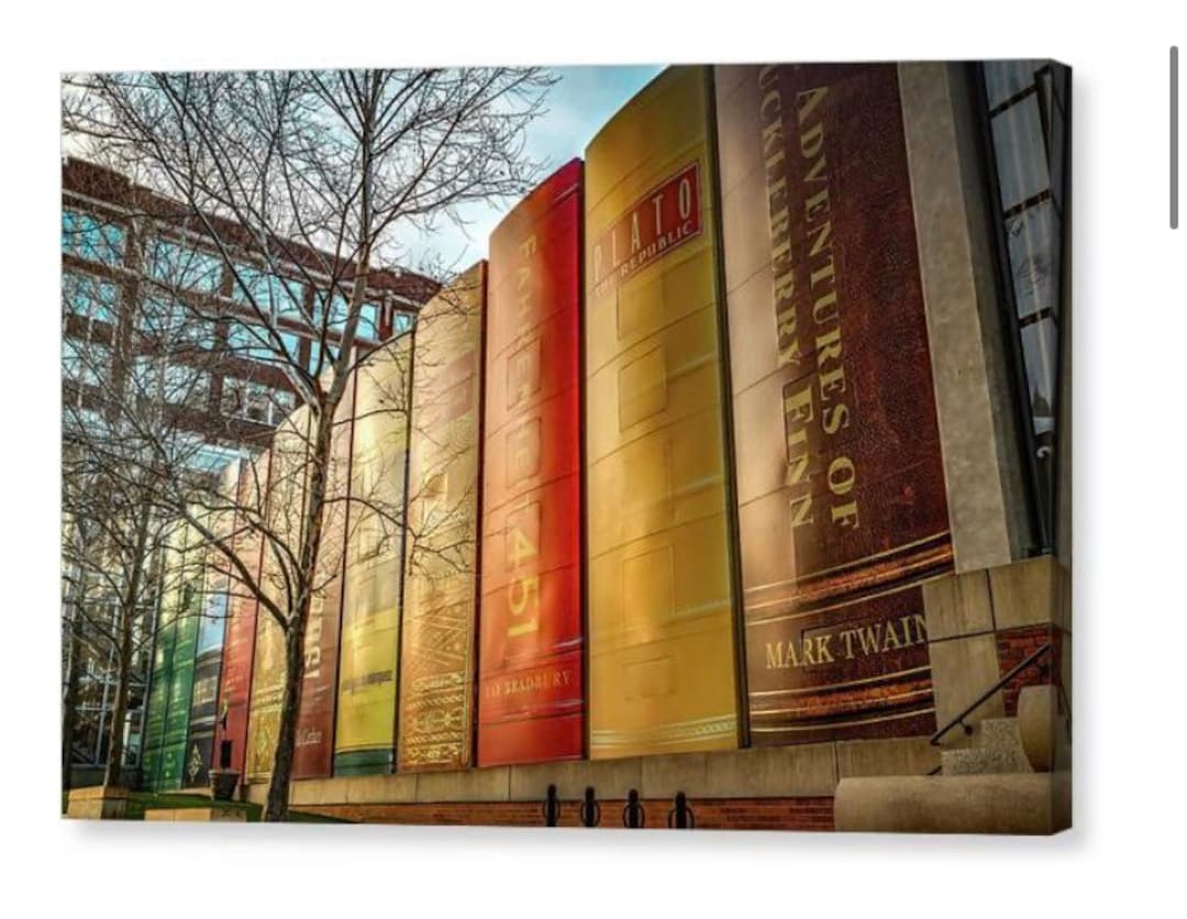 Kansas City, Library Bookshelf, Missouri, Giant Books, Downtown