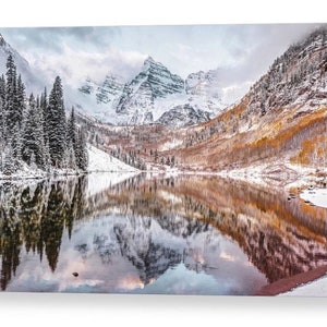 Maroon Bells Print: Aspen Colorado Mountain Reflection Art