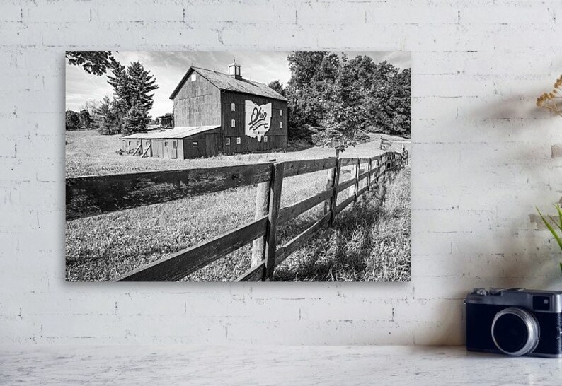 Columbus Ohio Bicentennial Barn Delaware County Art Print ...