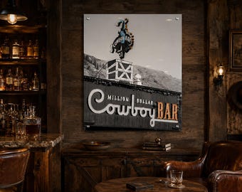 Jackson Hole Print: Million Dollar Cowboy Bar, Wyoming Art