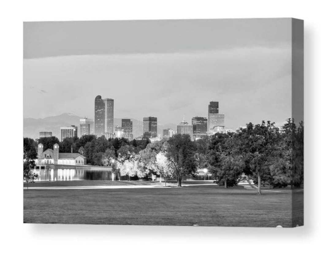 Denver Skyline Print, Architectural Wall Art, Colorado Cityscape Decor