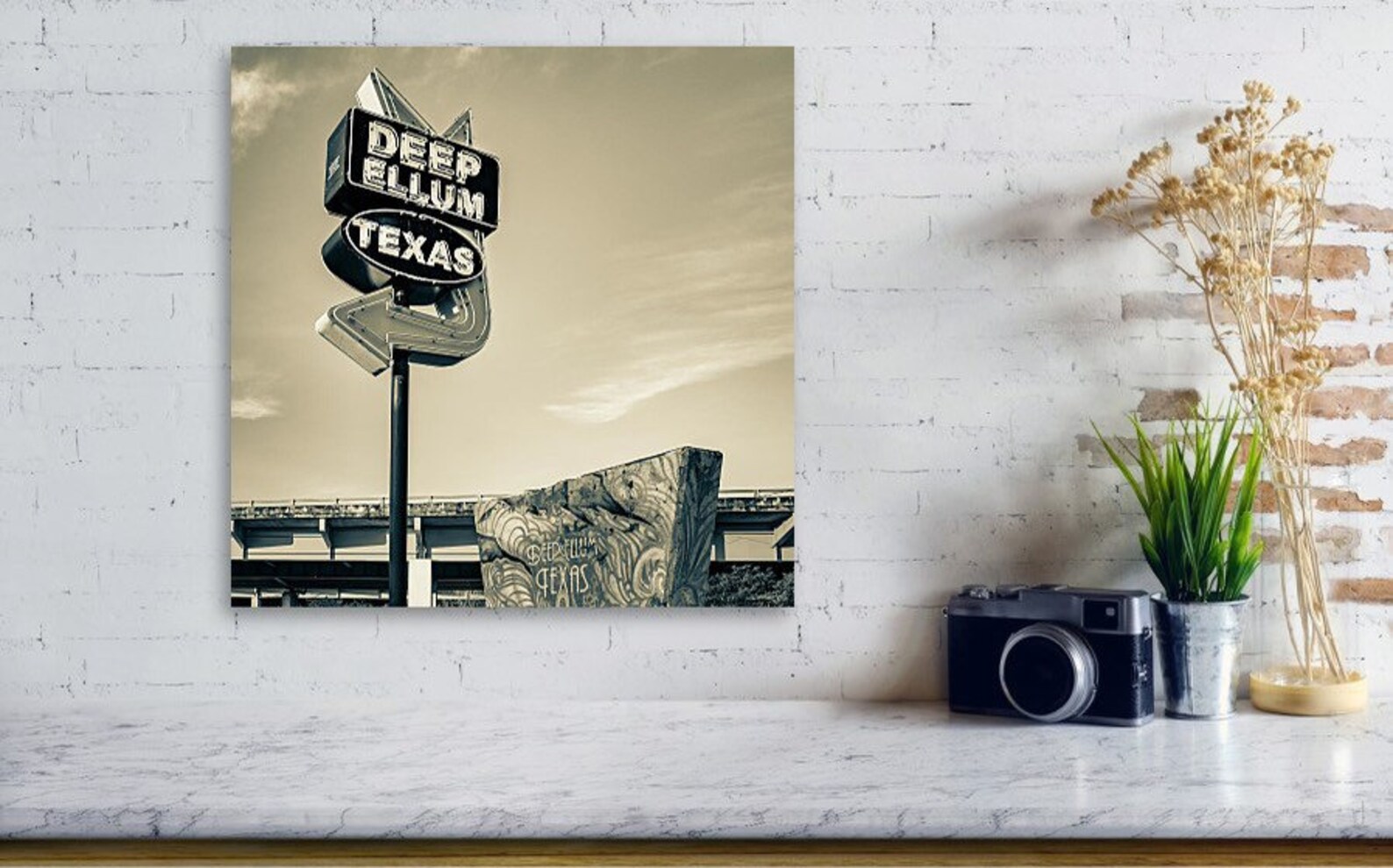 Dallas Deep Ellum Print Dallas Neon Sign Art Deep Ellum | Etsy