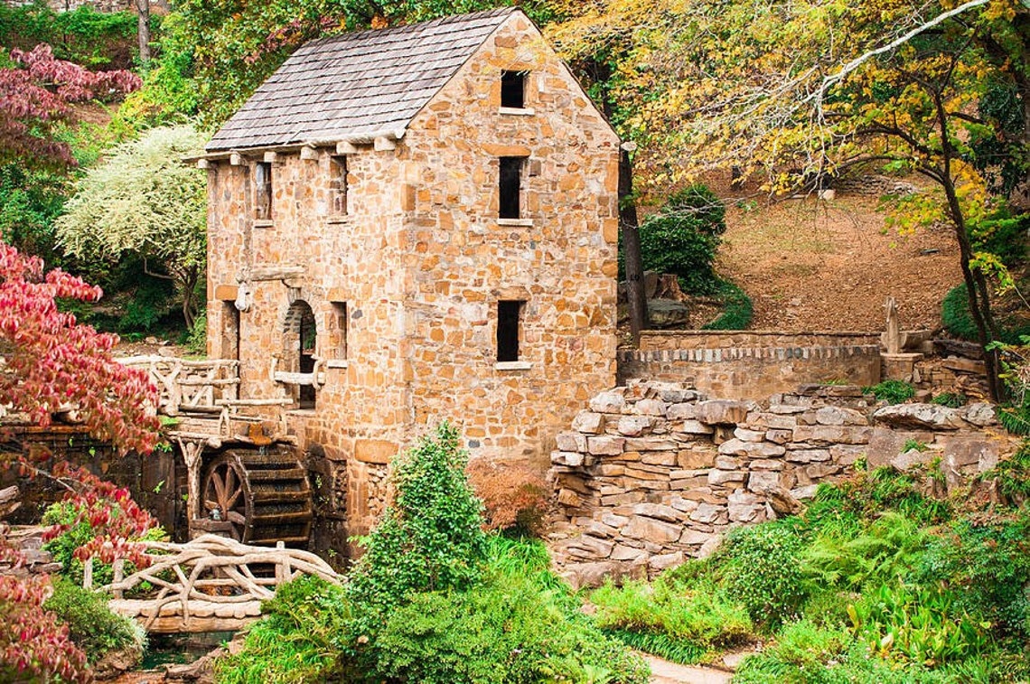 Little Rock Old Mill Wall Art Print Arkansas Mill Wall Art Etsy