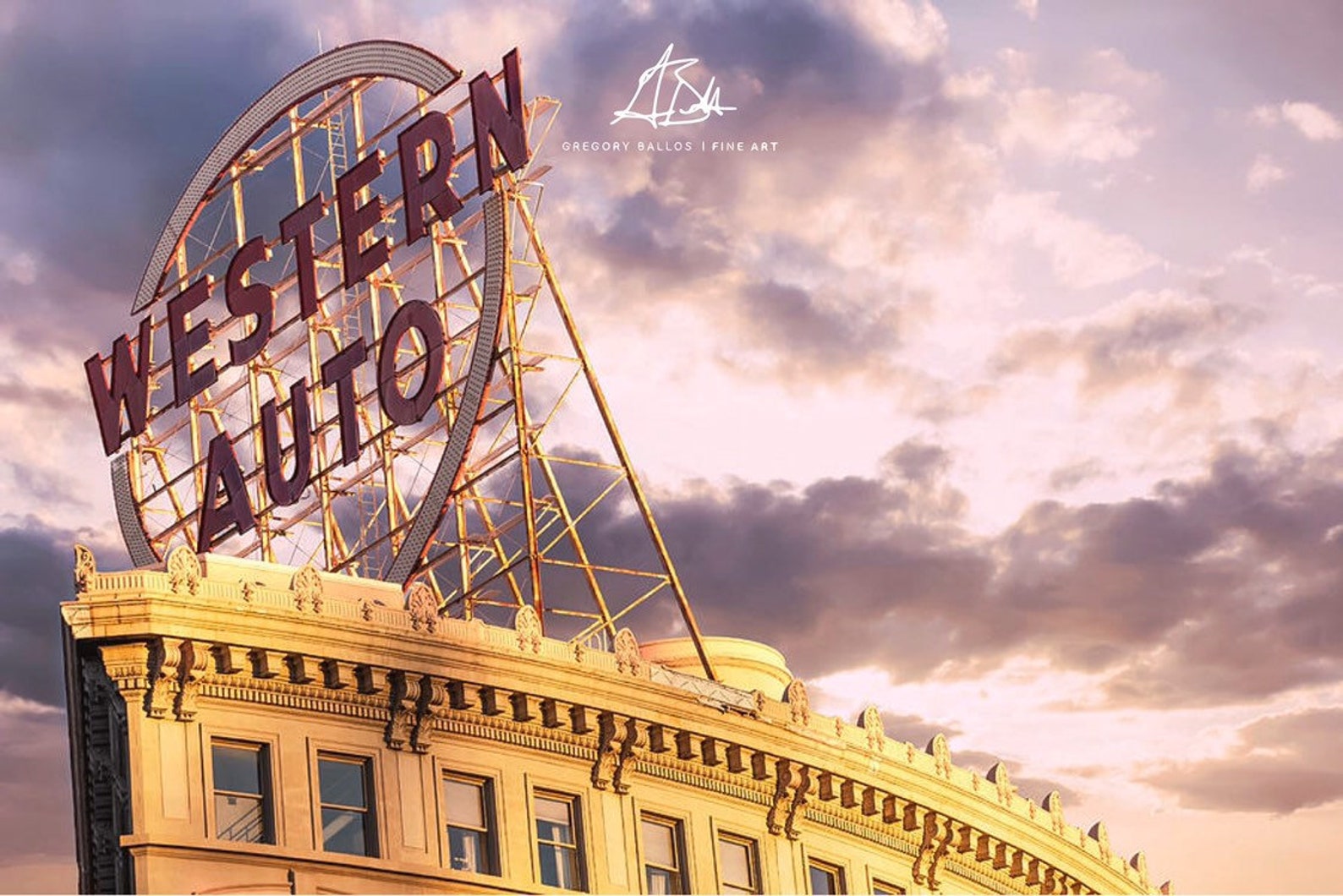 Kansas City Western Auto Kansas City Print Western Auto Etsy