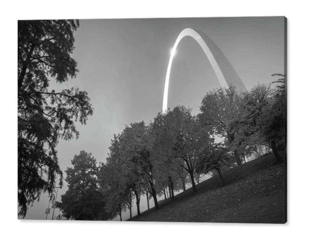 Saint Louis Arch Print, Saint Louis Wall Art, St Louis BW Print