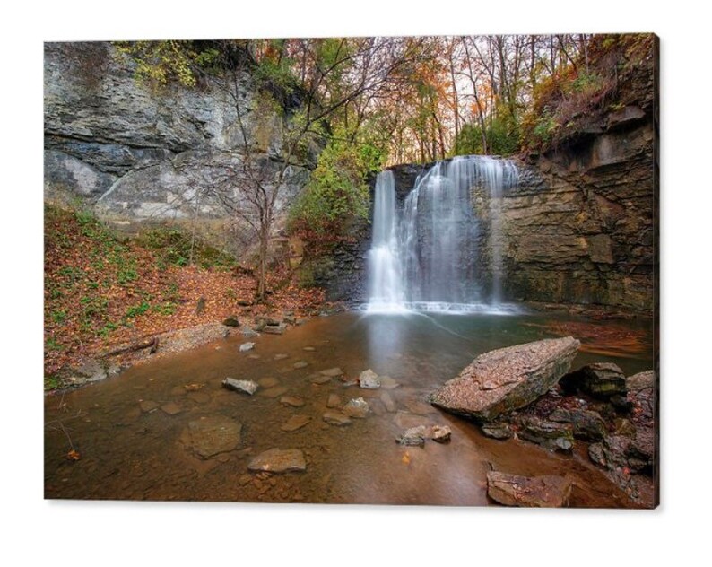 Hayden Falls Park Dublin Ohio Waterfall Columbus Ohio Etsy