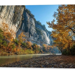 Roark Bluff Sunrise Print: Buffalo River Autumn Landscape