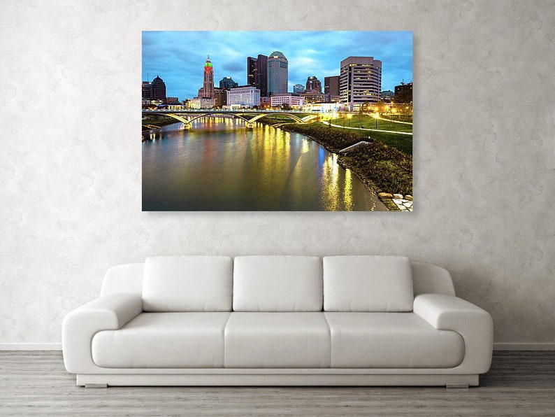 Columbus Ohio Skyline, Downtown Columbus, Ohio Photography, Scioto River, Cityscape, Urban, Gregory Ballos Fine Art image 2