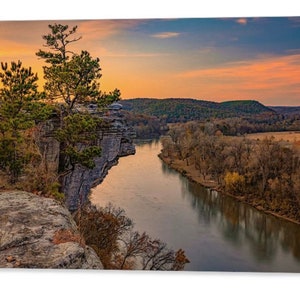 Little Hawksbill Crag, Calico Rock, City Rock Bluff, Arkansas Landscape, Ozark Mountains, Ozark National Forest, White River, Wall Decor