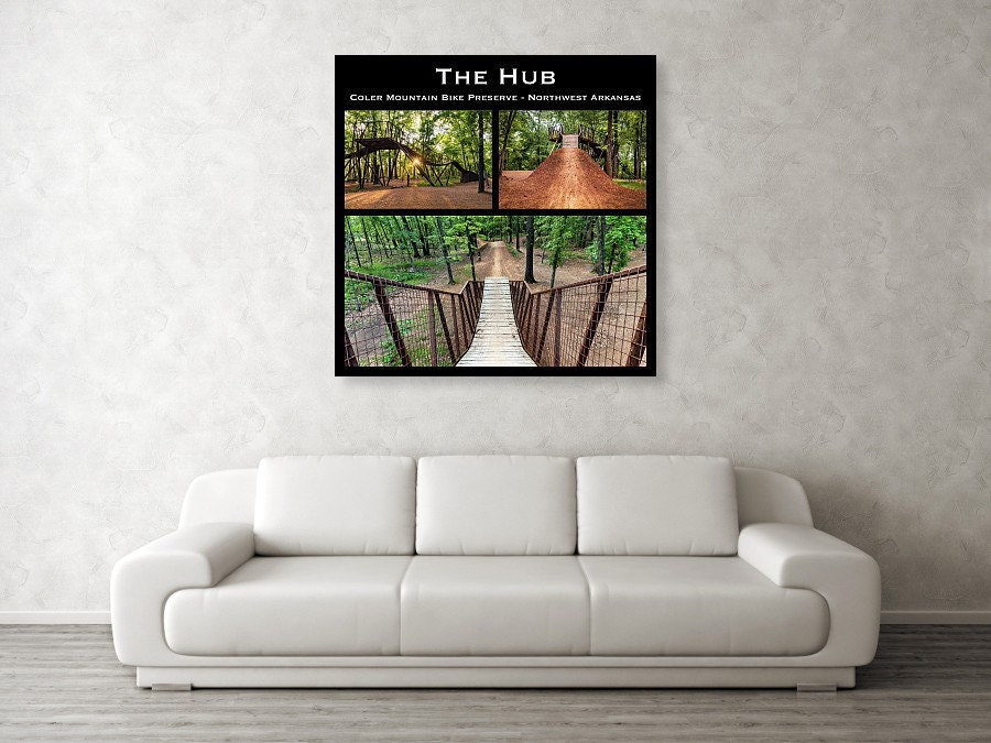 Coler Mountain Bike Preserve Print: Bentonville Arkansas, Ozark