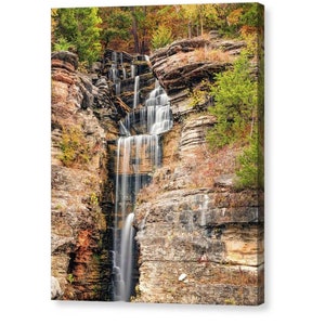 Dogwood Canyon Waterfall Print: Missouri Ozark Autumn Landscape