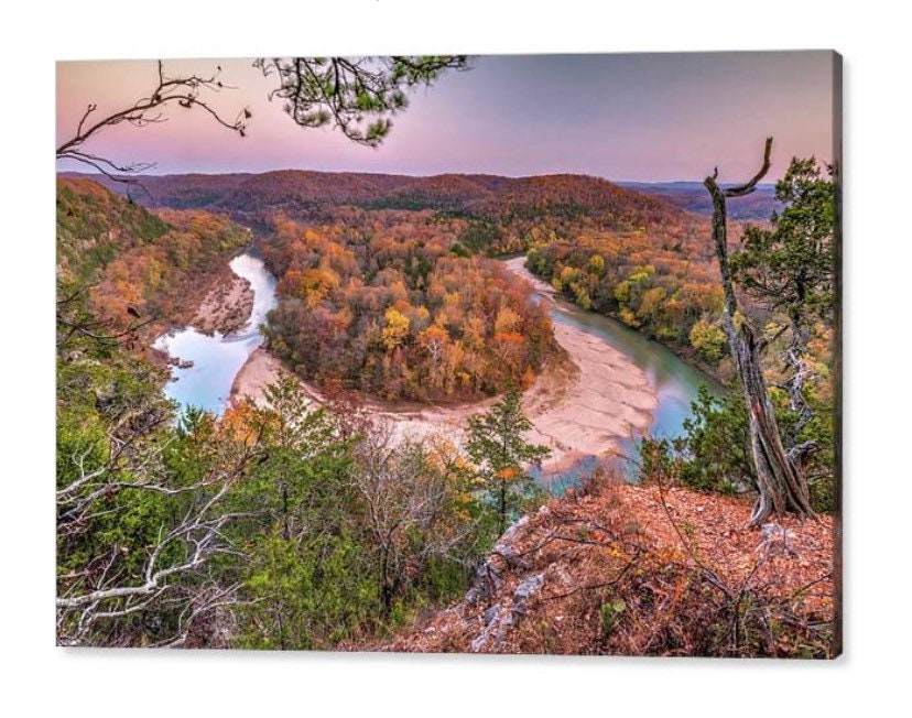 Arkansas Red Bluff Overlook Buffalo National River Horseshoe Etsy
