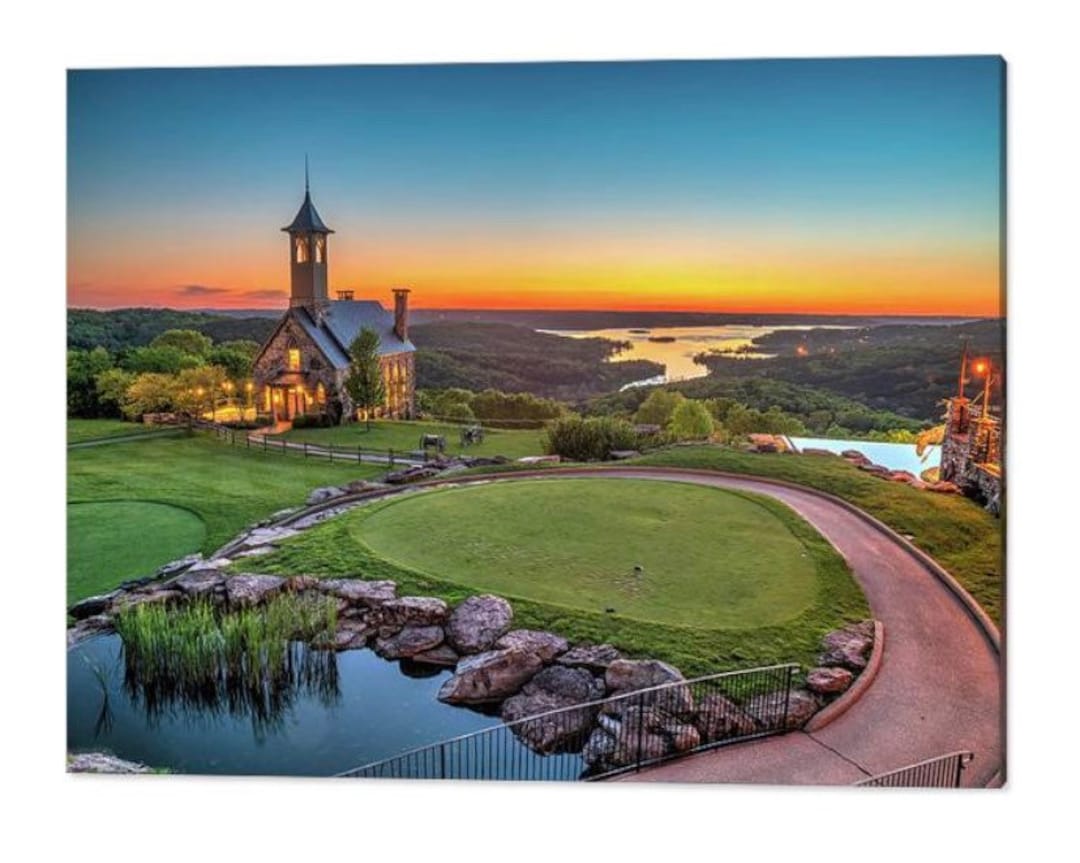 Top of the Rock, Table Rock Lake, Golf Course, Branson Missouri, Sunset Top of the Rock, Table Rock Lake, Golf Course, Branson Missouri, Sunset