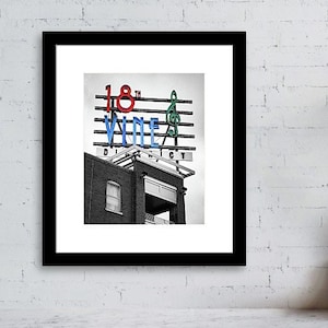 18th & Vine Neon Sign Print: Kansas City Historic District Art