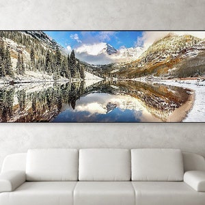 Maroon Bells Print: Aspen Colorado Mountain Landscape Wall Art
